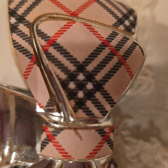 Plaid Silver Hair Clip - Picture 2 of 5